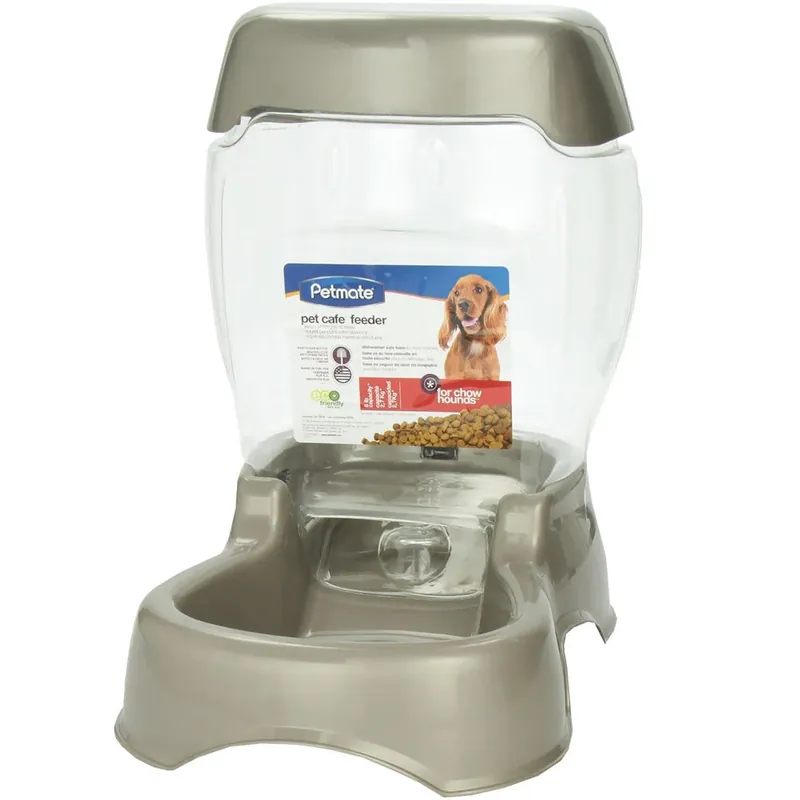 Pet Café Automatic Feeder, 6 Lb Capacity, Pearl Tan, Model 24615