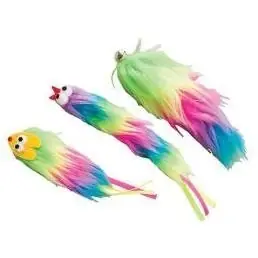 685-52043 5 Inch Tie Dye Plush Cat Toy - Assorted Colors