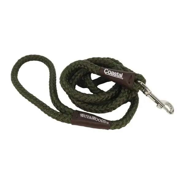 Braided Rope Snap Dog Leash 1 Inch X 6 Feet