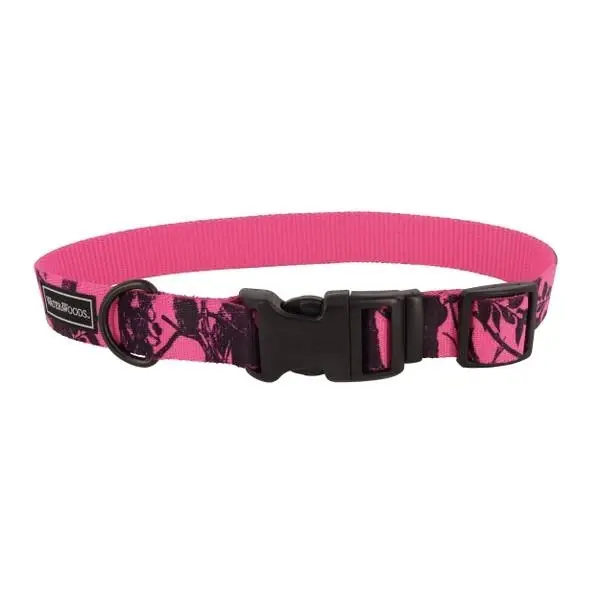Water & Woods Blaze Adjustable Patterned Dog Collar 1 Inch X 14 To 20 Inches
