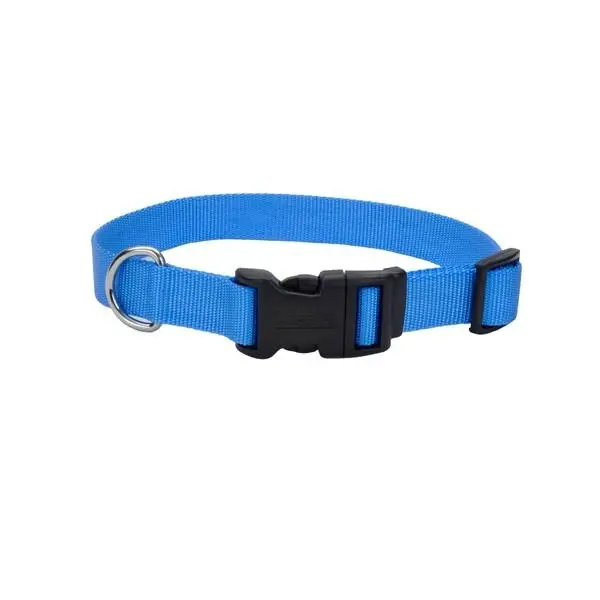 Coastal Pet Tuff Adjustable Nylon Collar - Blue Lagoon - Small/medium 5/8in