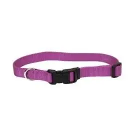 Co69003 Tuff Buckle Adjustable Nylon Dog Collar - Orchid, 18‘-26‘ Neck Size