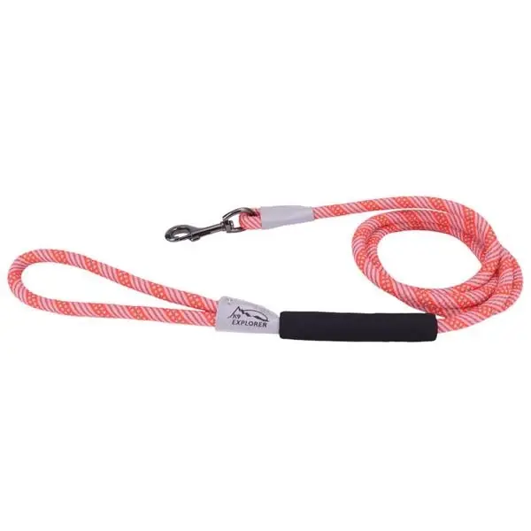 K9-explorer Brights Reflective Rope Snap Dog Leash 6‘ Canyon Color