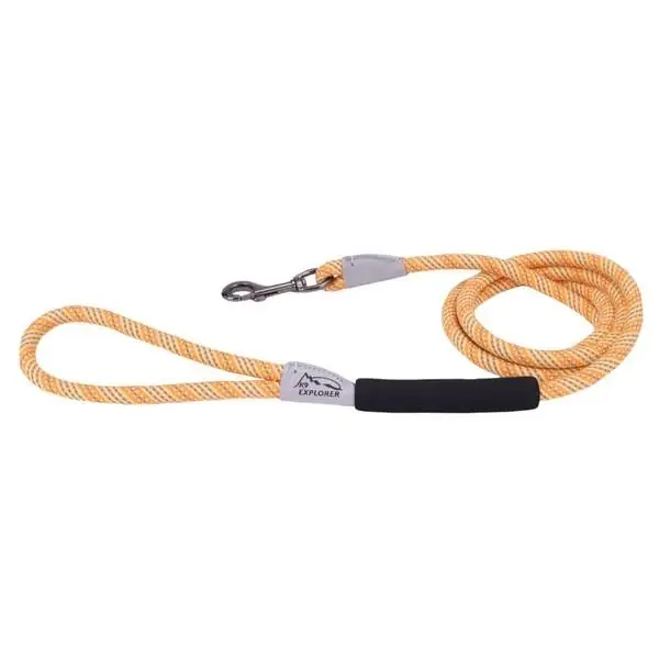 K9-explorer Brights Reflective Rope Snap Dog Leash 6‘ Desert