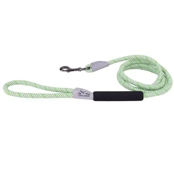 K9-explorer Brights Reflective Rope Snap Dog Leash 6‘ Meadow