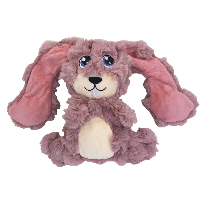 Scrumplez Bunny Dog Toy, Medium Size, Purple Color For Dogs