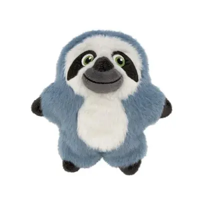 Snuzzles Kiddos Sloth Dog Toy, Small, Grey Plush For Dogs