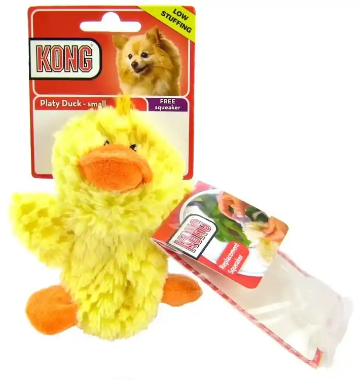 Kong Duck Dog Toy, X-small, Yellow