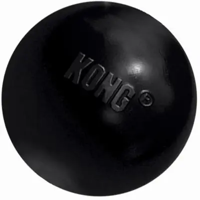 Extreme Ball Dog Toy, Black, Medium & Large Dogs, 3 In.
