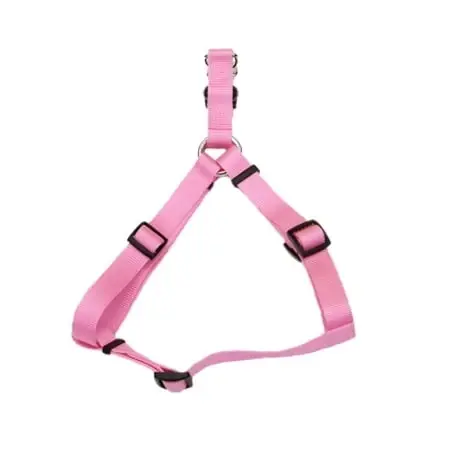 1 Inch Pink Bright Adjustable Dog Harness, Large Size