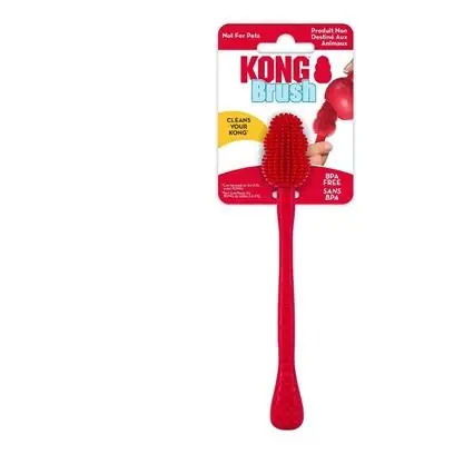 Brush Treat Dispenser Cleaner Dog Toy Small Red