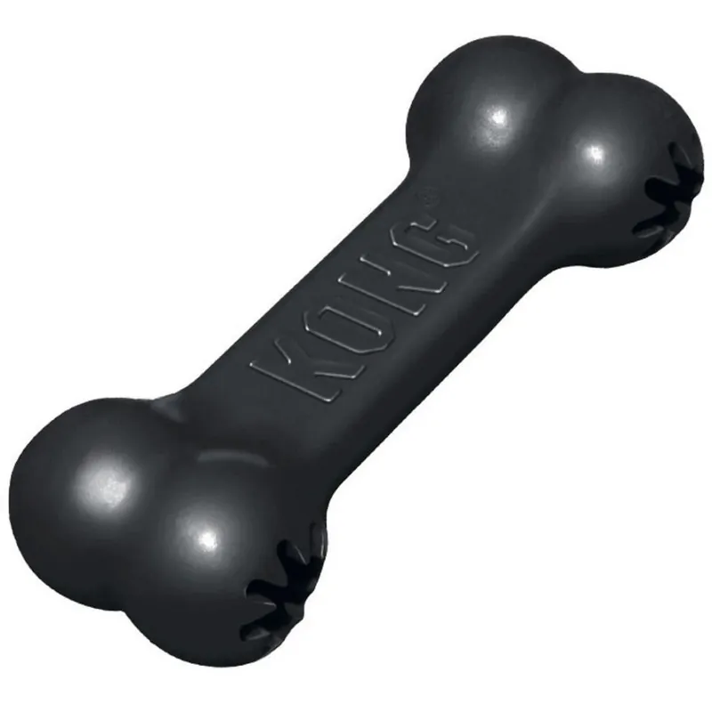 Extreme Goodie Bone Dog Toy, Large, Black - Durable Chew Toy For Dogs