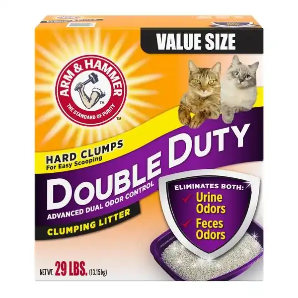 Double Duty Clumping Cat Litter, Scented, 29 Lbs.