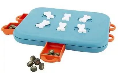 Nina Ottosson Dog Casino Puzzle Game, Level 3, Large, Turquoise