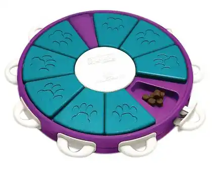 Nina Ottosson Dog Twister Puzzle Game, Large, Purple/teal