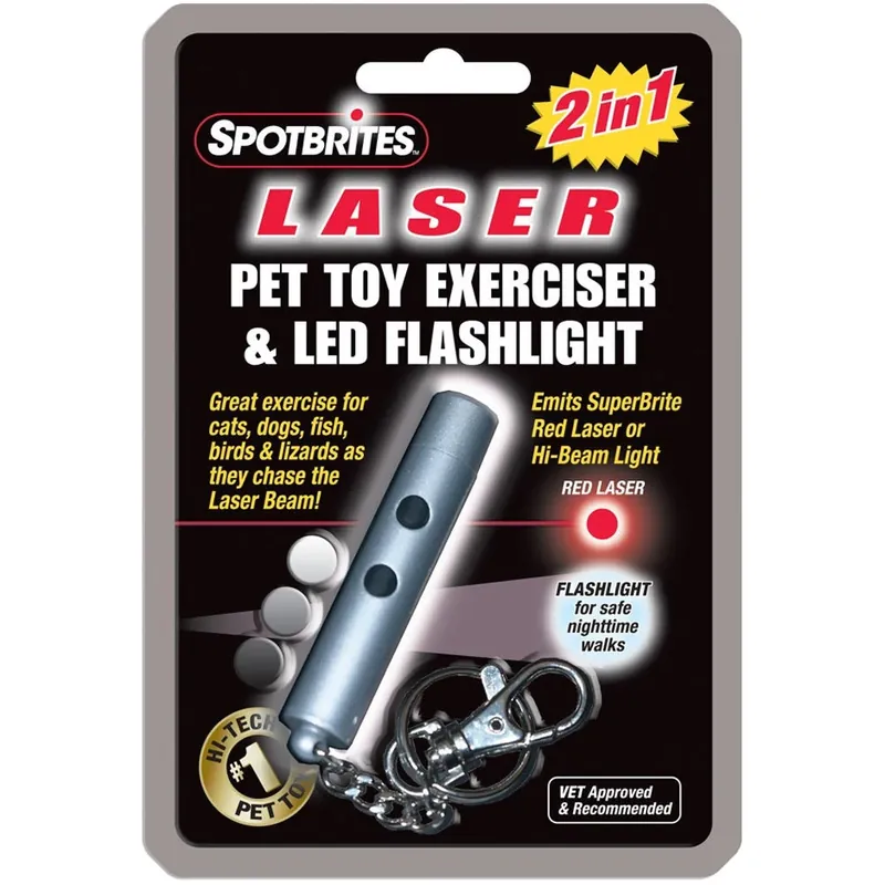 Spotbrites 2 In 1 Laser Pet Toy Exerciser And Led Flashlight