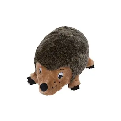 Plush Hedgehog Dog Toy - Extra Large, Grunting, Brown
