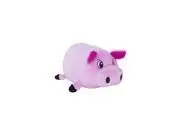 Round Squeaking Plush Dog Toy, Pig, Small - Perfect For Playtime