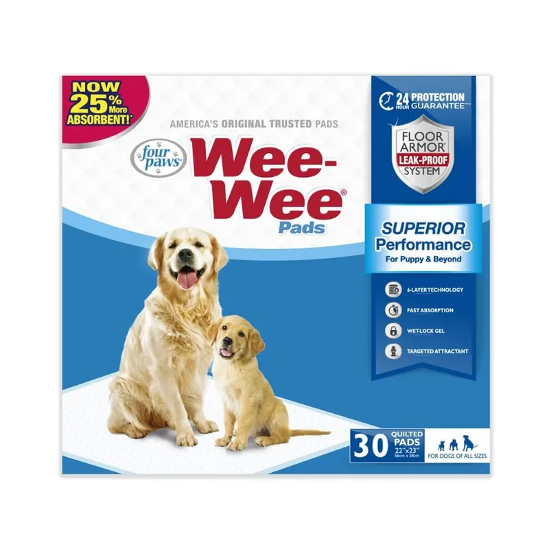 Wee-wee Puppy Pads, Count Of 30, 30 Ct