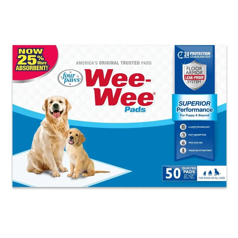 Wee-wee Puppy Pads, Count Of 50, 50 Ct