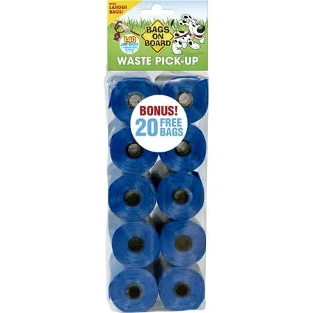 Bags On Board Doggie Clean-up Bags, 140 Count ()