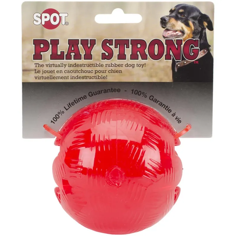 Play Strong Rubber Ball Dog Toy, 3.75 Inch, Model 54002