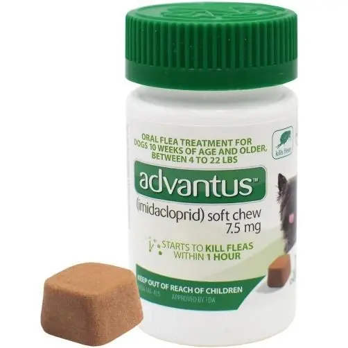 Advantus Flea Soft Chews For Small Dogs 4-22lbs, 7 Count, 7 Ct