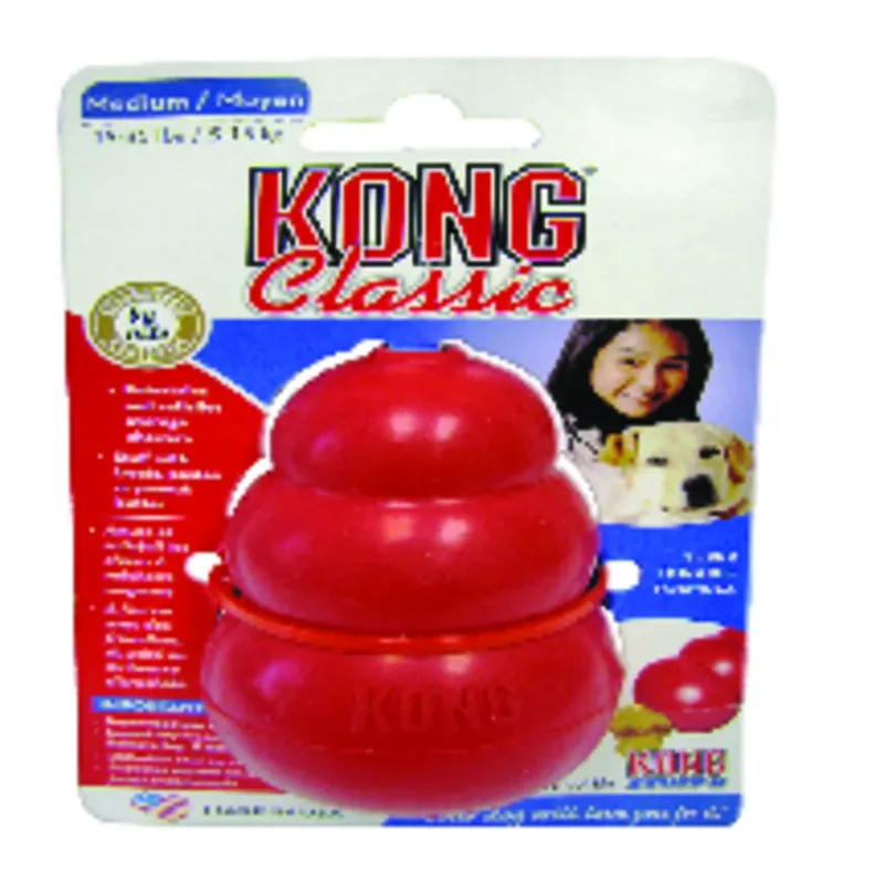 For Dog Red Rubber Dog Toy Medium 1 Pk
