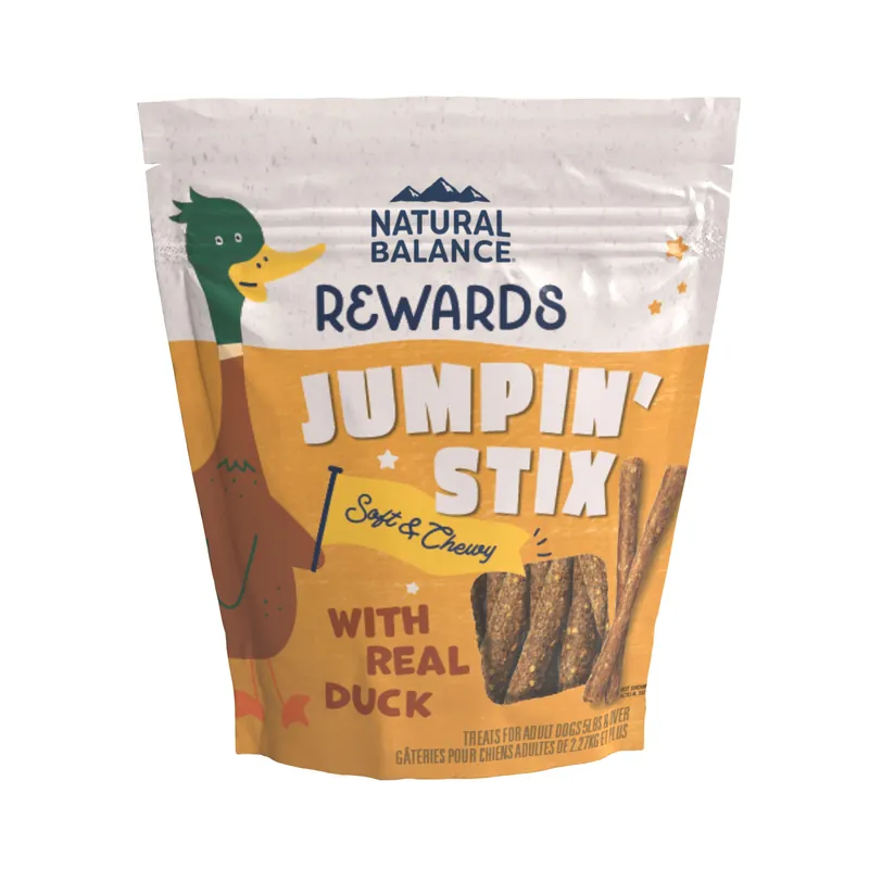 Natural Balance Rewards Jumpin‘ Stix Dog Treats With Real Duck, 4 Oz.