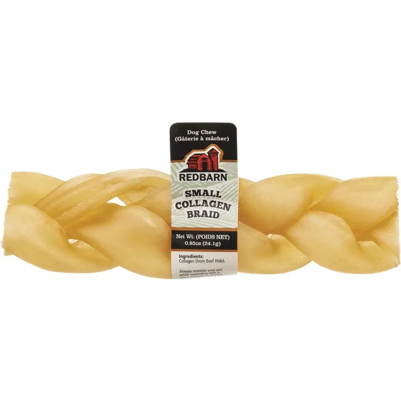 Redbarn 6‑inch Collagen Braid Chew – Natural Joint‑support Dog Treat