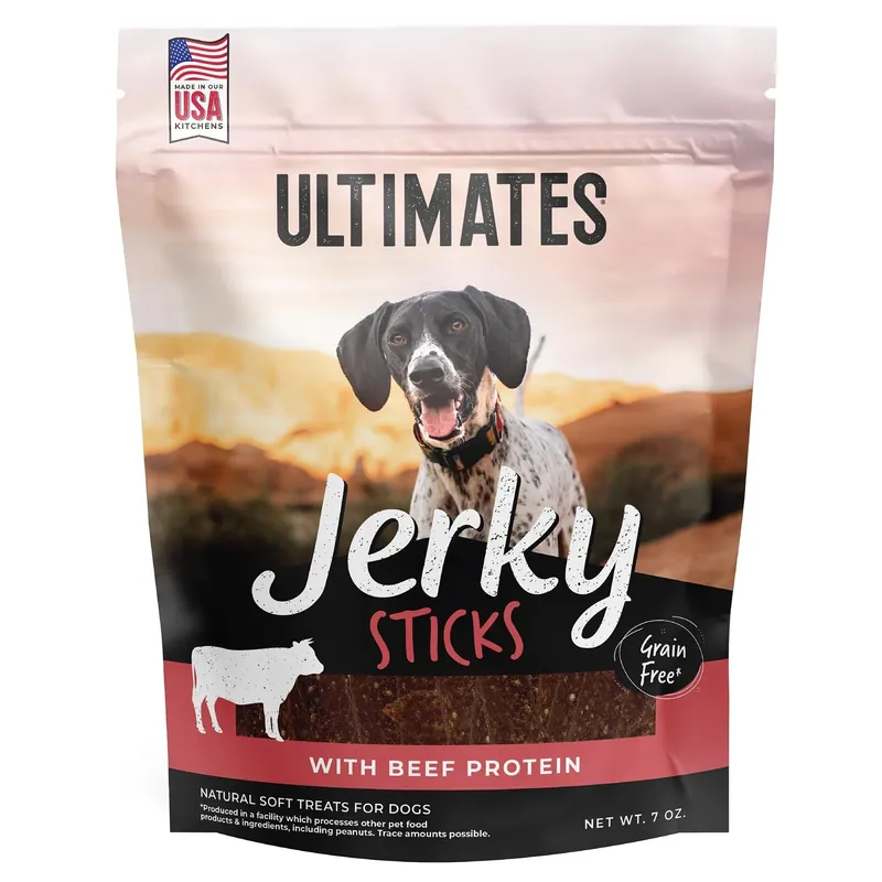 Ultimate Beef Jerky Sticks For Dogs - 7 Ounce Package