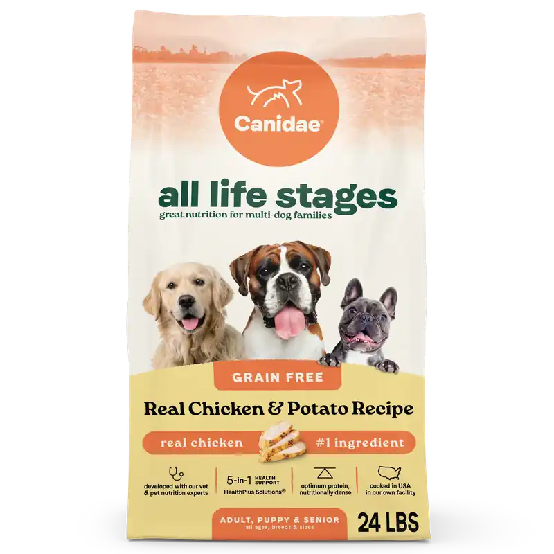 All Life Stages Dry Dog Food, Real Chicken & Potato Recipe, 24 Lbs.
