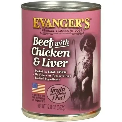 Classic Beef With Chicken Canned Dog Food, 13 Ounce
