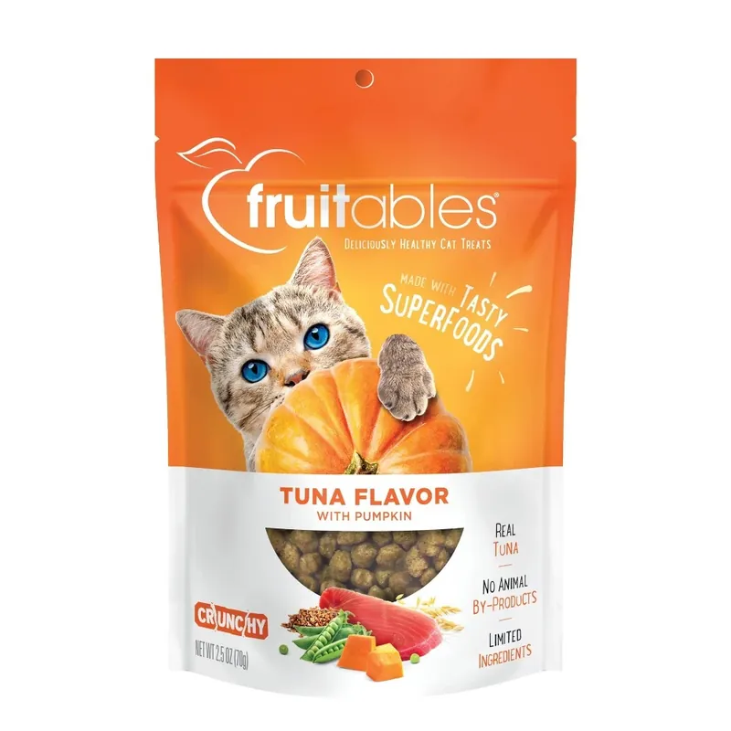 Tuna Flavor With Pumpkin Crunchy Cat Treats 2.5 Ounce