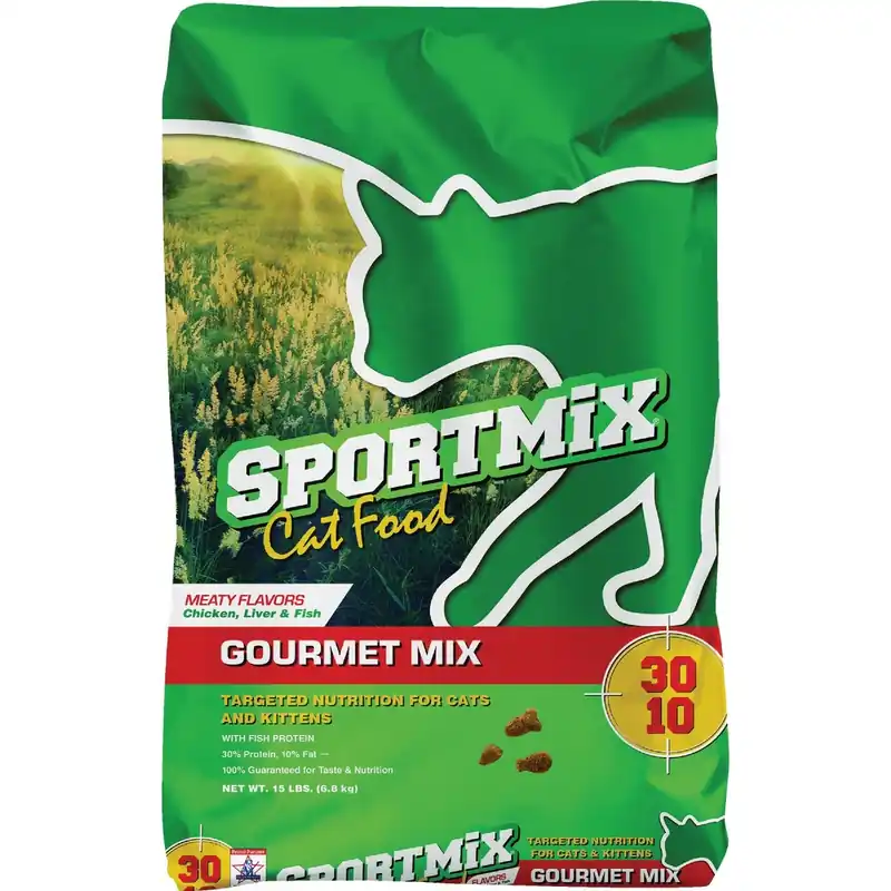 Gourmet Mix 15 Lb. Chicken, Liver, & Fish Flavor Dry Cat Food For All Ages