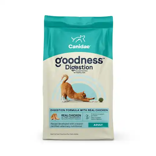 Goodness For Digestion Real Chicken Adult Dry Cat Food, 5 Lb Bag