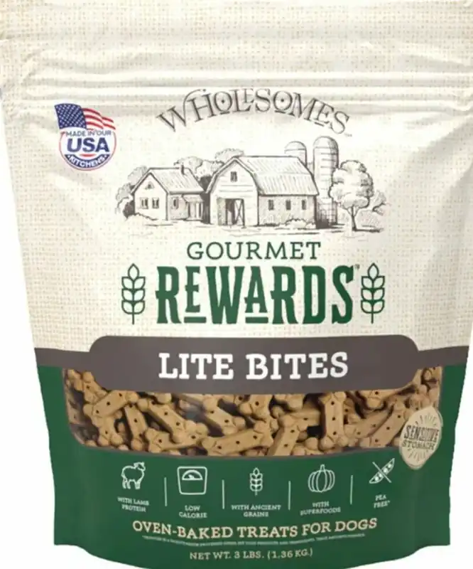 Gourmet Rewards Lite Bites Dog Biscuit Treats, 3 Pounds, Lamb Flavor
