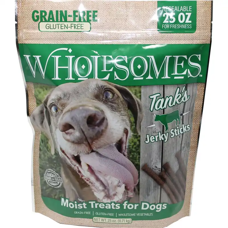 25 Oz Wholesomes Grain Free Jerky Sticks Dog Treats For All Breeds