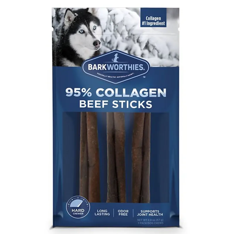 Braided Collagen Plus Beef Stick Dog Treat, 6 In.