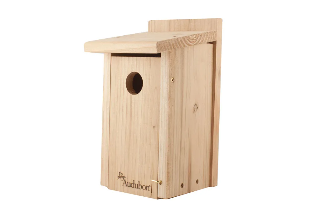 12 In. H X 6.4 In. W X 6.4 In. L Red Cedar Bird House For Bluebirds