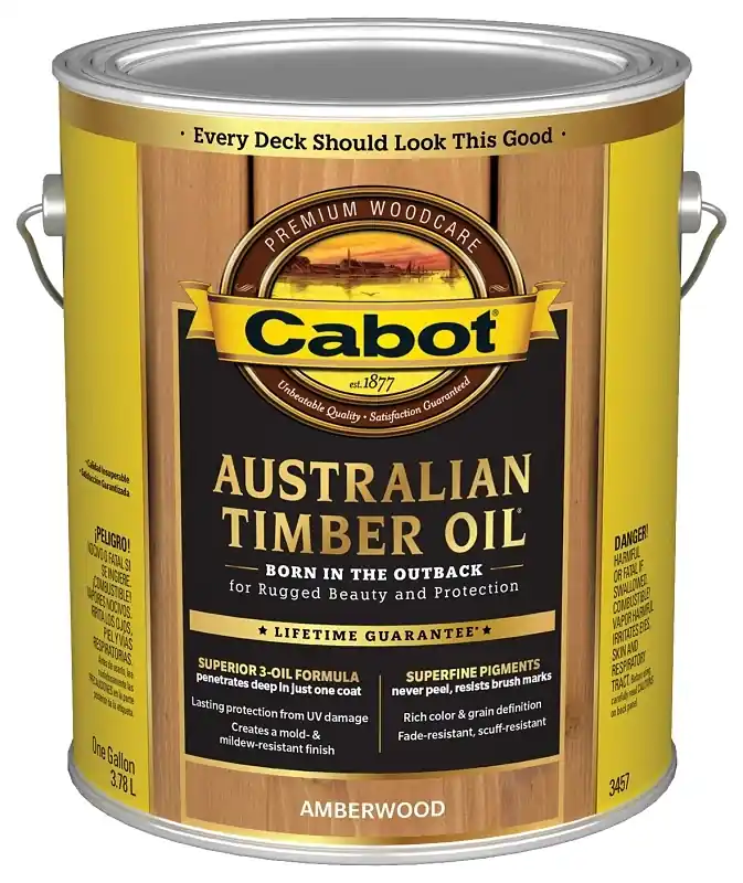 Australian Timber Oil Wood Finish, Amber Wood, 1-gallon