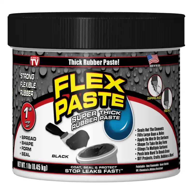 Flex Seal Family Of Products Flex Paste Black Rubberized Paste 8.75 Fl. Oz.