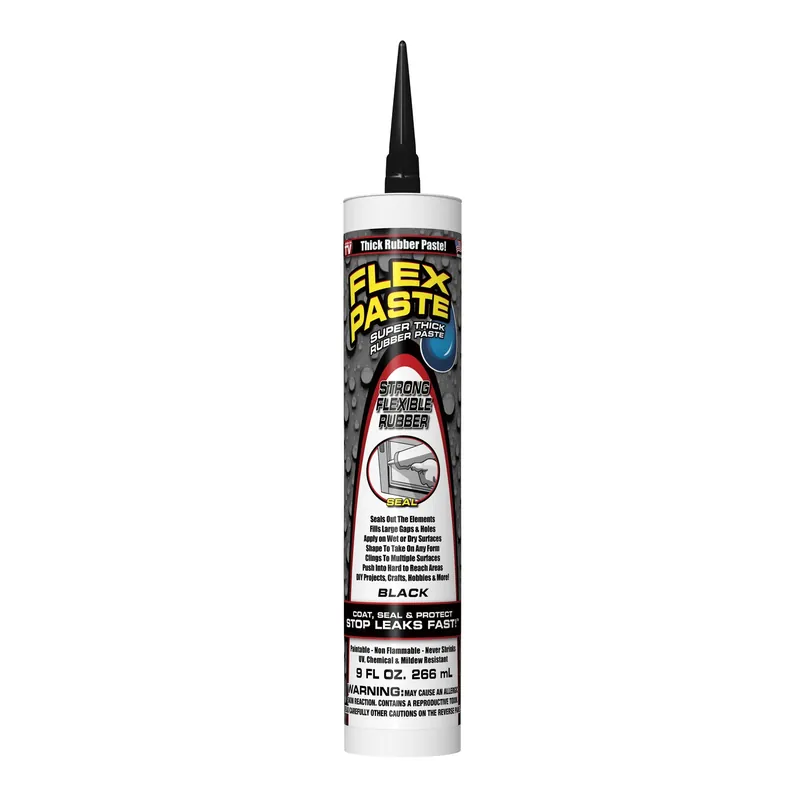 Flex Seal Family Of Products Flex Paste Black Rubberized Paste 9 Fl. Oz.