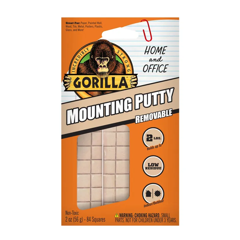 High Strength Synthetic Rubber Creme Mounting Putty 2 Oz