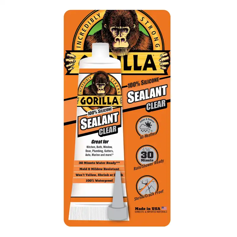2.8 Oz. Clear Silicone Sealant - All Purpose Caulk & Sealant
