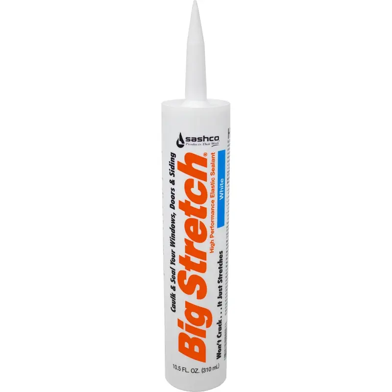 Acrylic Rubber Sealant, White, 10.5-oz.