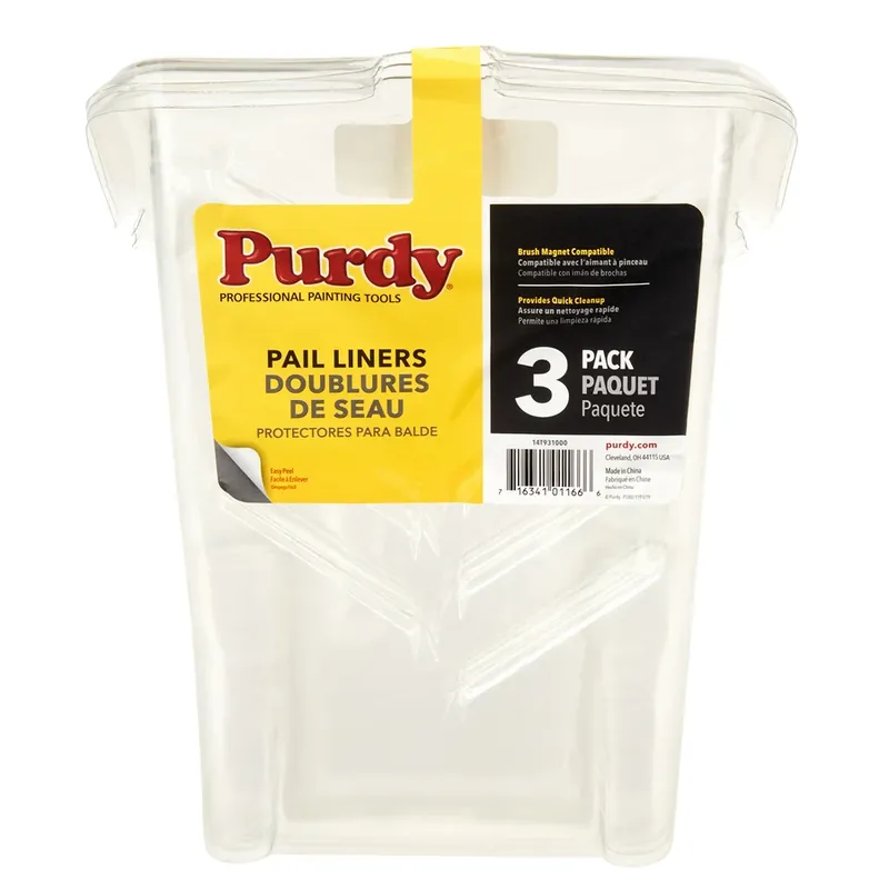 Pail Liners 4.5 In. W Clear Plastic Painters Tool