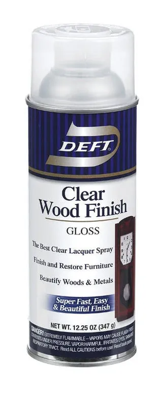 Proluxe Gloss Clear Oil-based Alkyd Wood Finish Lacquer Spray – 12.25 Oz