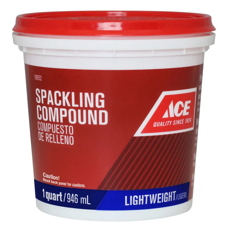 Ready To Use Lightweight White Spackling Compound 1 Quart For Interior/exterior Repairs
