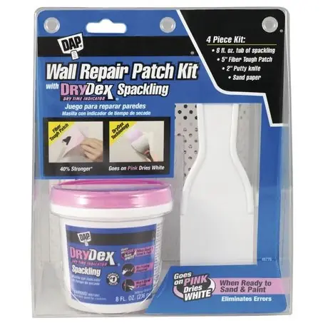 Wall Repair Patch Kit With Drydex Spackling - 7 In H X 8 In W X 4.5 In L